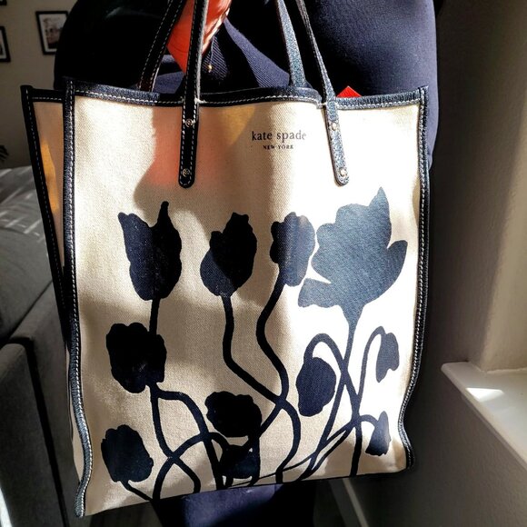 Kate Spade - Rare Find Canvas Tote - Picture 1 of 12